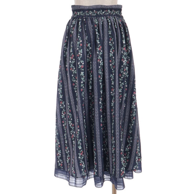 苺柄切替フレアスカート | axes femme | 詳細画像13 