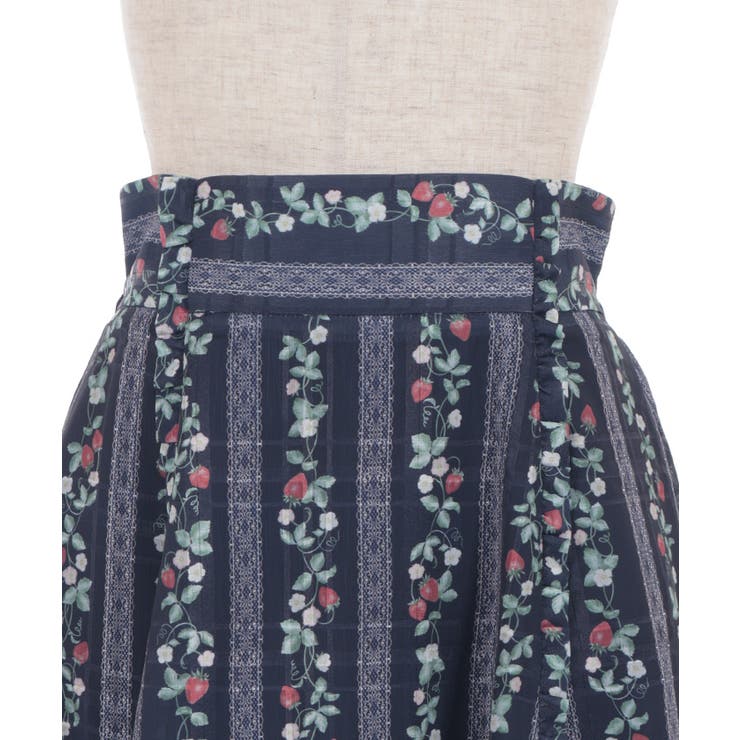 苺柄切替フレアスカート | axes femme | 詳細画像15 