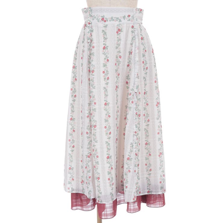 苺柄切替フレアスカート | axes femme | 詳細画像17 