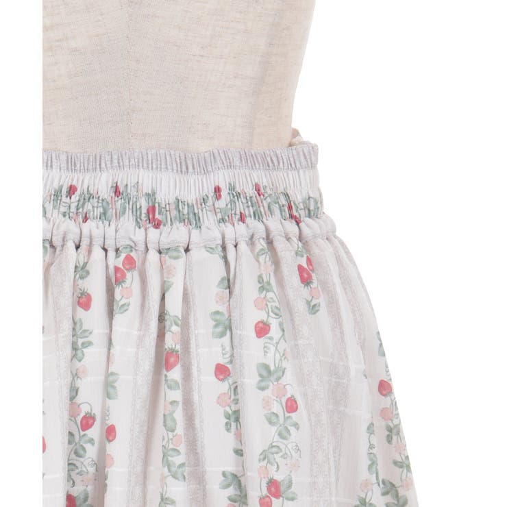 苺柄切替フレアスカート | axes femme | 詳細画像21 