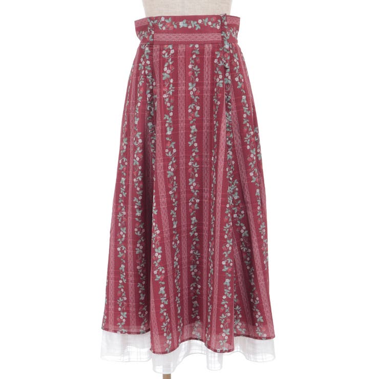 苺柄切替フレアスカート | axes femme | 詳細画像24 