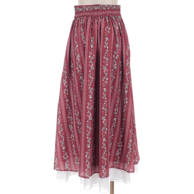 苺柄切替フレアスカート | axes femme | 詳細画像26 