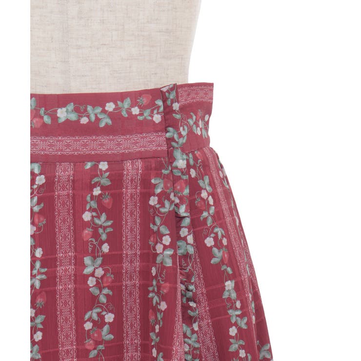 苺柄切替フレアスカート | axes femme | 詳細画像27 