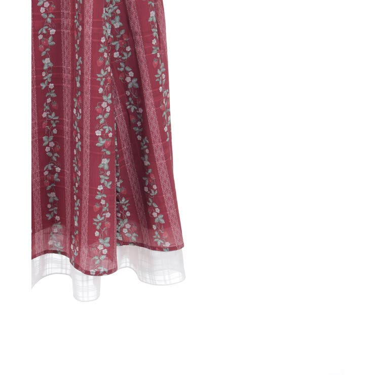 苺柄切替フレアスカート | axes femme | 詳細画像28 