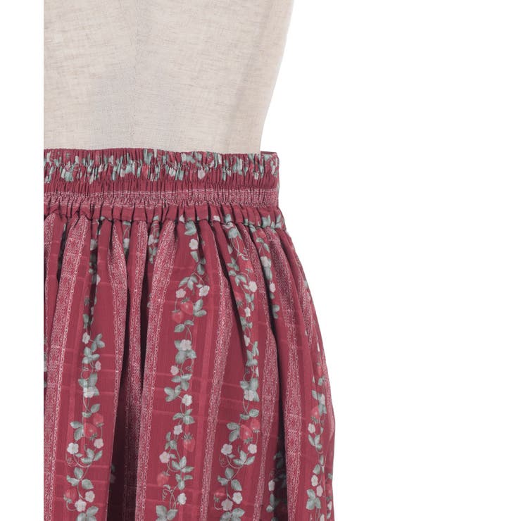 苺柄切替フレアスカート | axes femme | 詳細画像30 