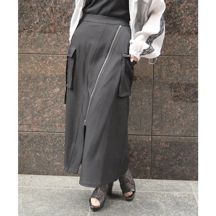 黒 | ジップタイトスカート | axes femme
