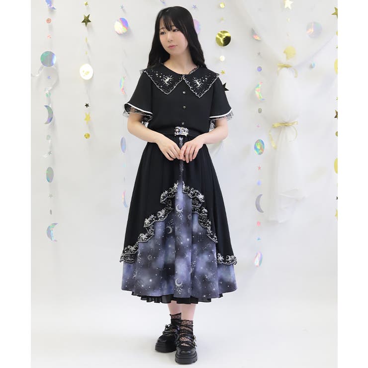 ルミナスムーン柄２ＷＡＹスカート | axes femme | 詳細画像15 