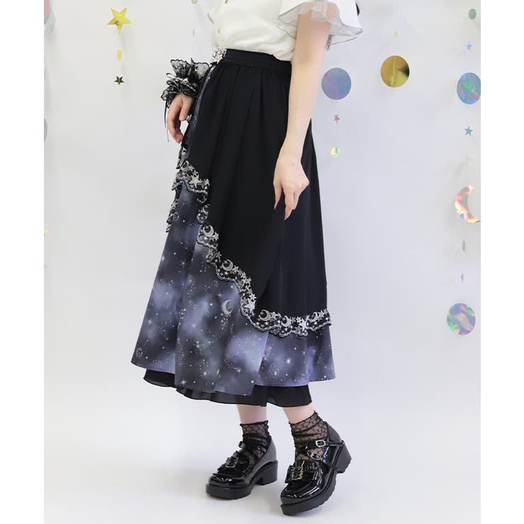 ルミナスムーン柄２ＷＡＹスカート | axes femme | 詳細画像9 