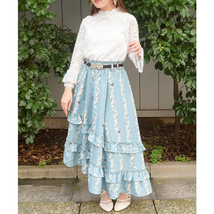 ジャスミン柄マルチＷＡＹスカート | axes femme | 詳細画像10 