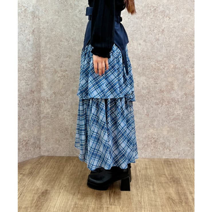 コルセット付アシメフリルスカート | axes femme | 詳細画像2 