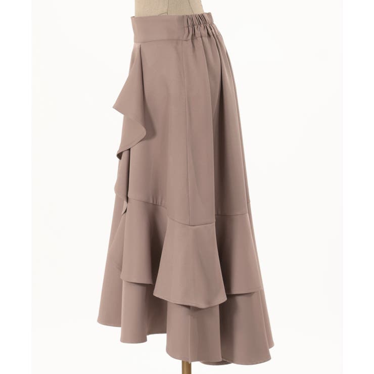 アシメラッフルフリルスカート[品番：IGAW0004601]｜axes femme
