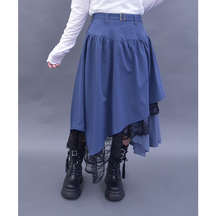 ベルト付イレヘムロングスカート[品番：IGAW0005280]｜axes femme 