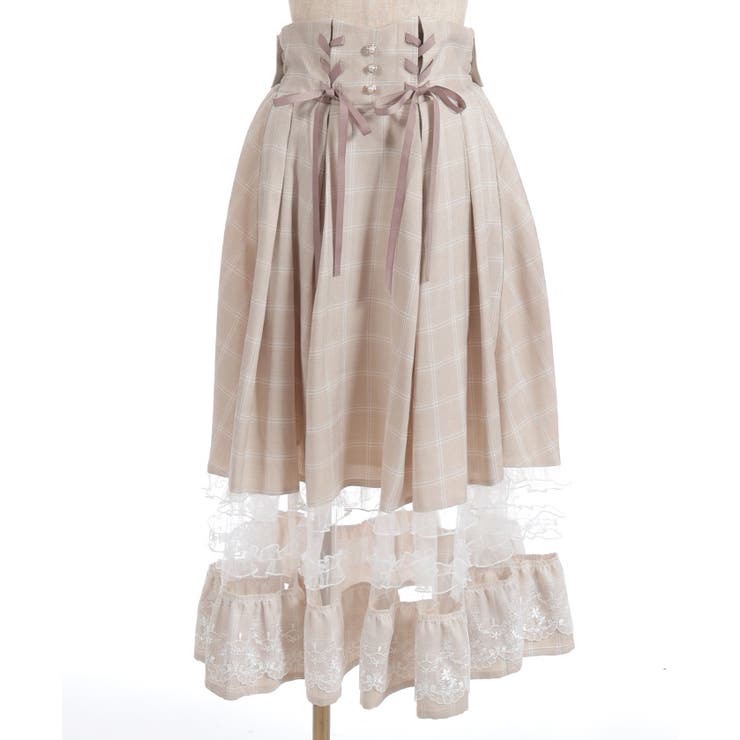 バックリボンハイウエストスカート | axes femme | 詳細画像13 