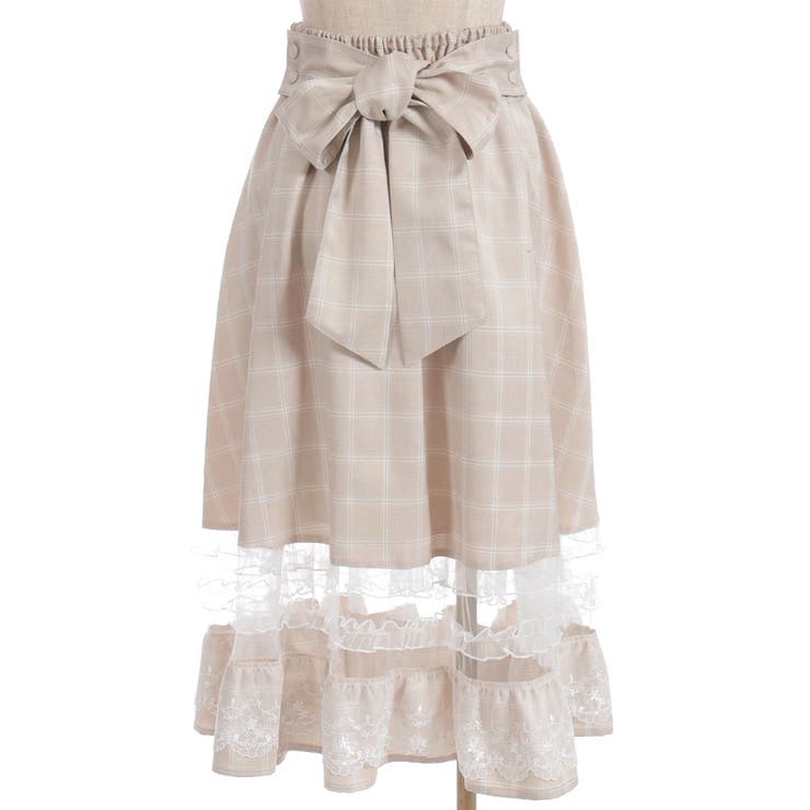 バックリボンハイウエストスカート | axes femme | 詳細画像15 