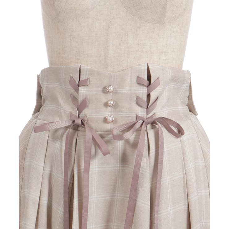 バックリボンハイウエストスカート | axes femme | 詳細画像18 