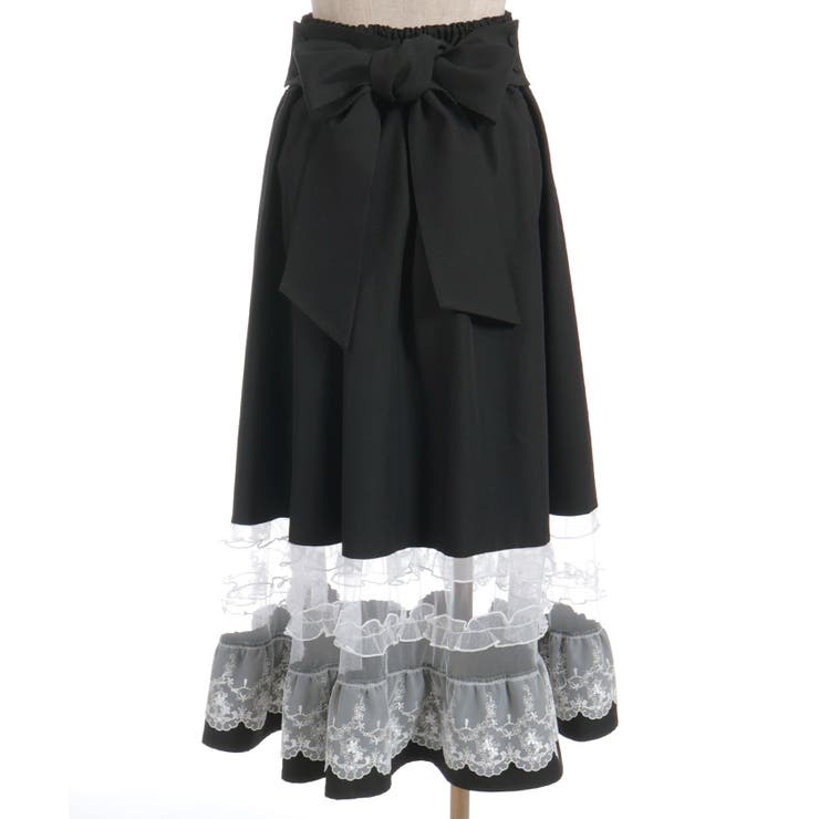 バックリボンハイウエストスカート | axes femme | 詳細画像24 