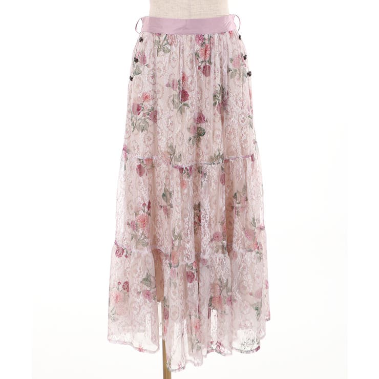 sajouプリントレースSK[品番：IGAW0000200]｜axes femme