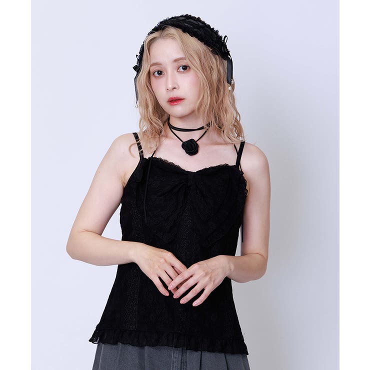 axes femme ビッグリボン 連リボン カットソー 半袖 ピンク 姫