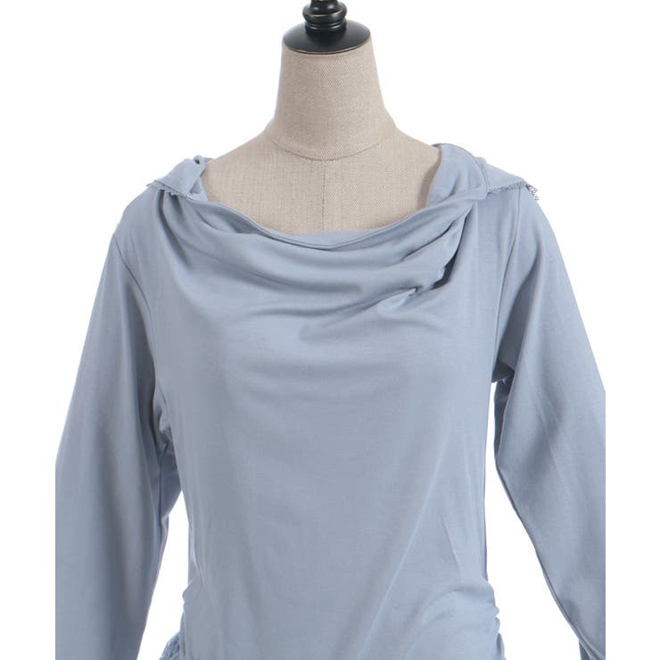 ドレープアシメレースヘムプルオーバー | axes femme | 詳細画像10 