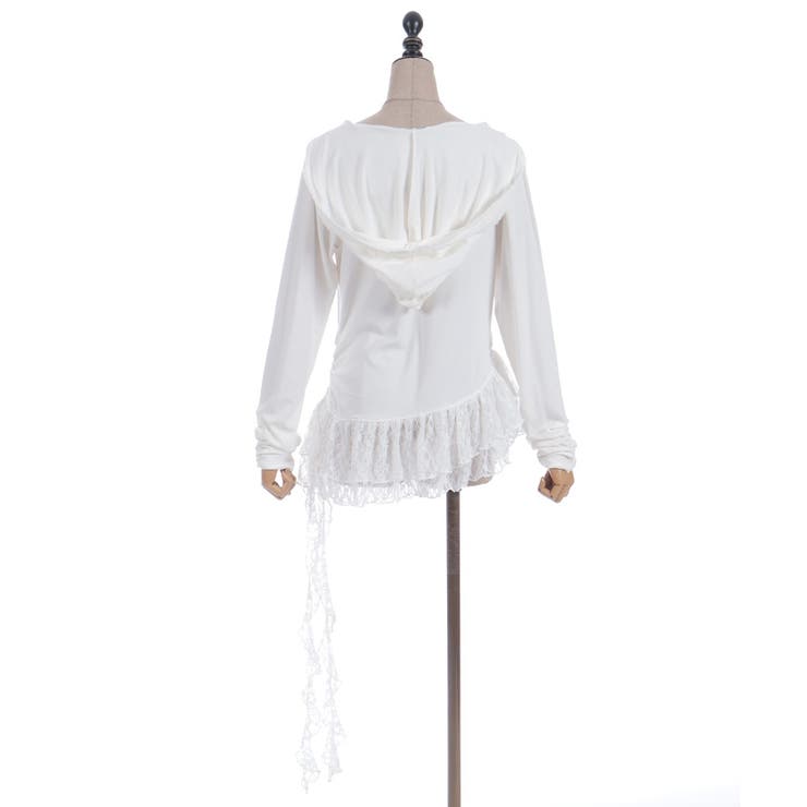 ドレープアシメレースヘムプルオーバー | axes femme | 詳細画像17 