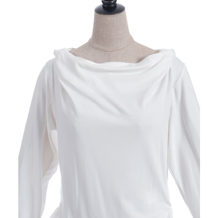 ドレープアシメレースヘムプルオーバー | axes femme | 詳細画像18 