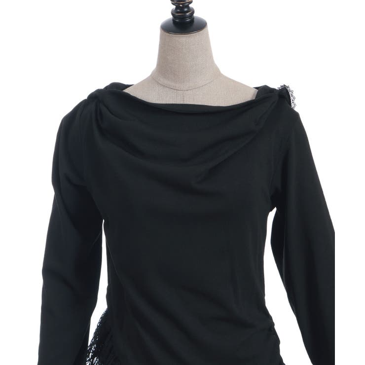 ドレープアシメレースヘムプルオーバー | axes femme | 詳細画像26 