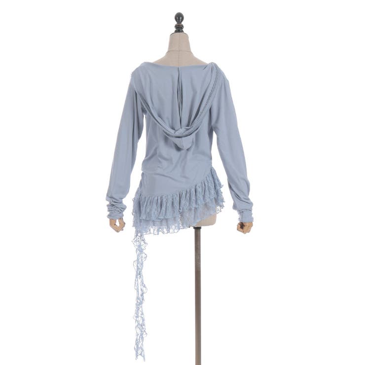 ドレープアシメレースヘムプルオーバー | axes femme | 詳細画像9 