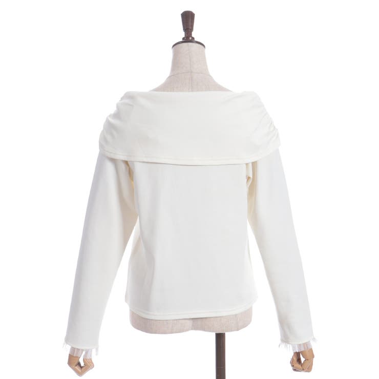 オフショル風リボンカットプルオーバー | axes femme | 詳細画像12 