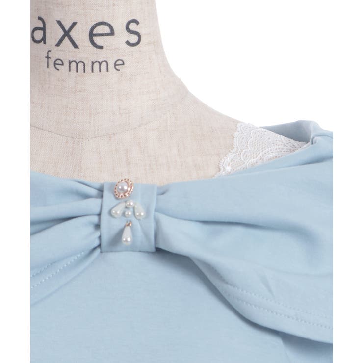 オフショル風リボンカットプルオーバー | axes femme | 詳細画像29 