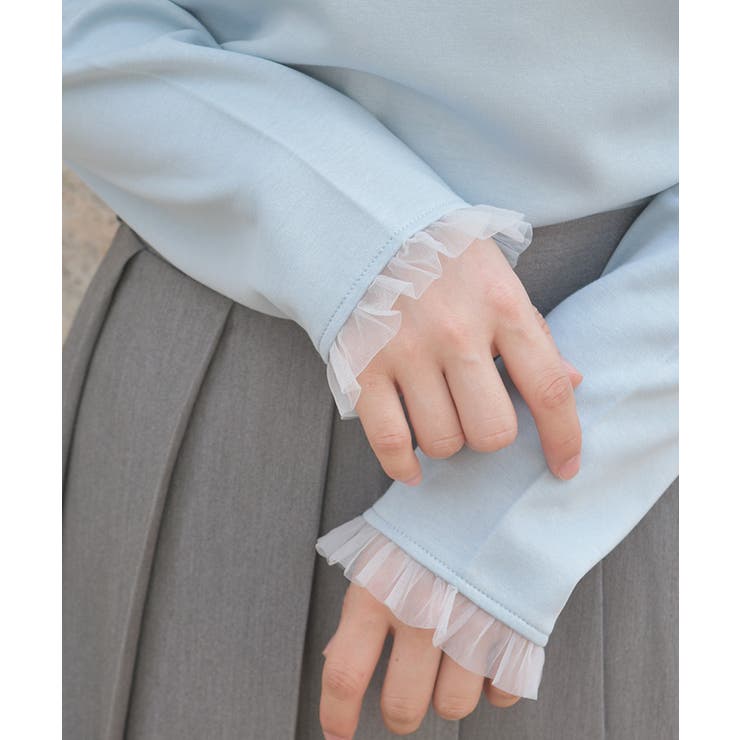 オフショル風リボンカットプルオーバー | axes femme | 詳細画像5 