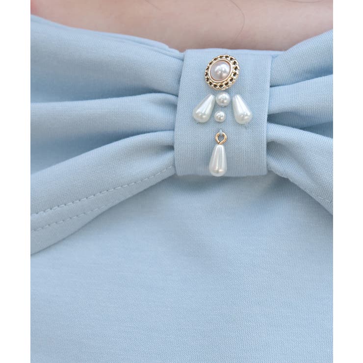 オフショル風リボンカットプルオーバー | axes femme | 詳細画像7 