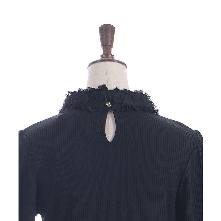 チュールローズレース切替プルオーバー | axes femme | 詳細画像15 