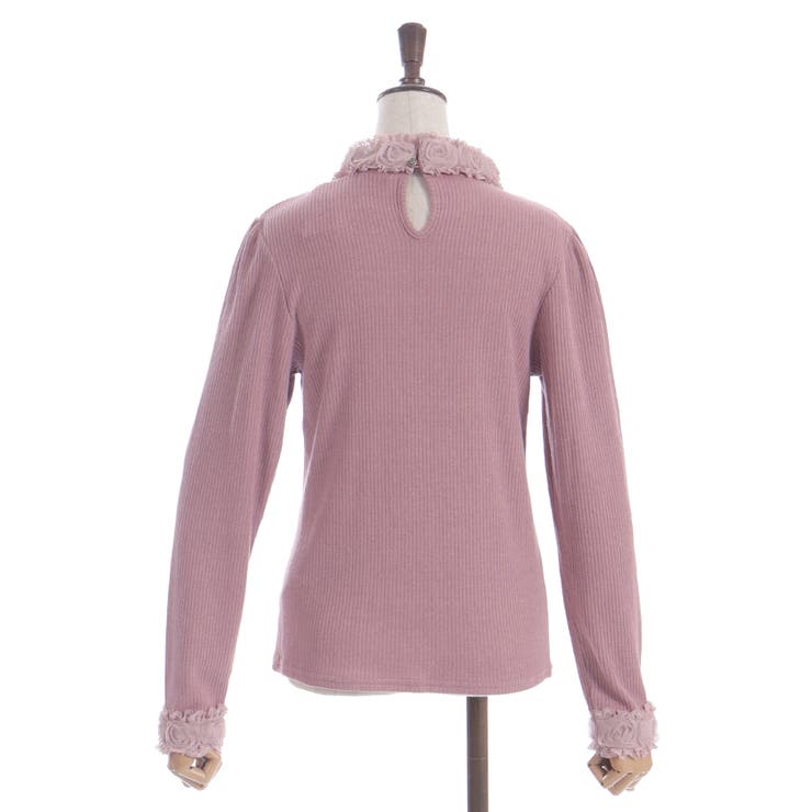 チュールローズレース切替プルオーバー | axes femme | 詳細画像18 