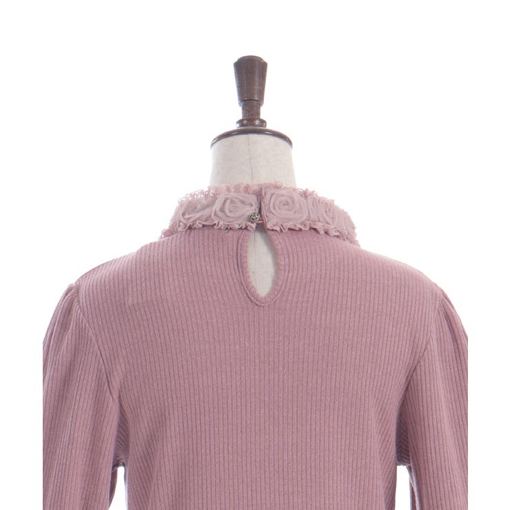 チュールローズレース切替プルオーバー | axes femme | 詳細画像22 