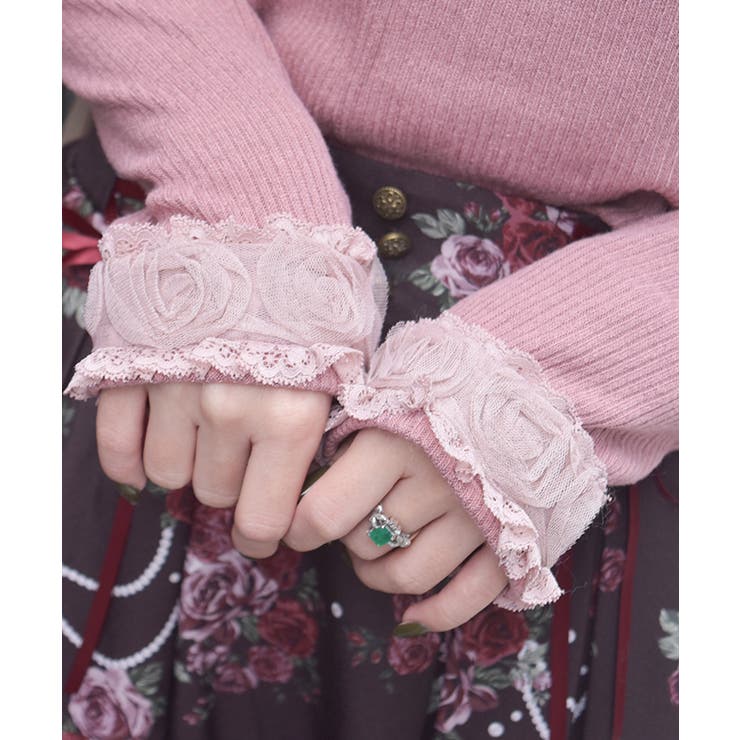 チュールローズレース切替プルオーバー | axes femme | 詳細画像4 