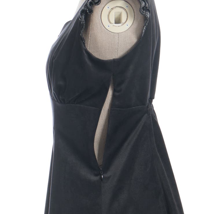 ベロア×チェックフリルＯＰ | axes femme | 詳細画像24 