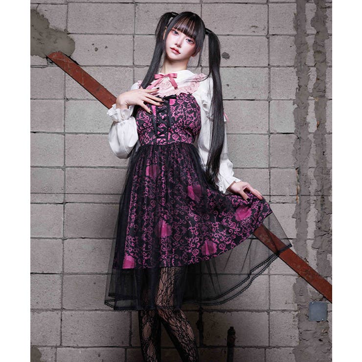 黒 | ドラマティックハートワンピース | axes femme