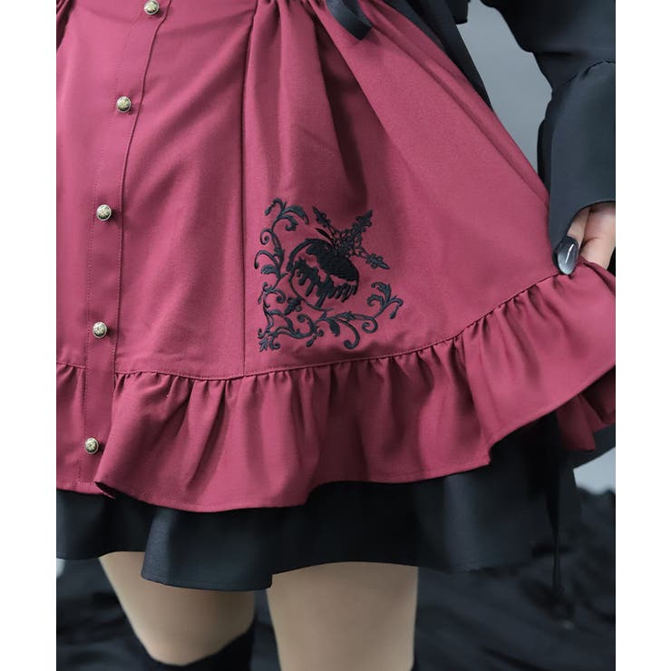 ポイズンアップル刺繍ミニワンピース | axes femme | 詳細画像15 