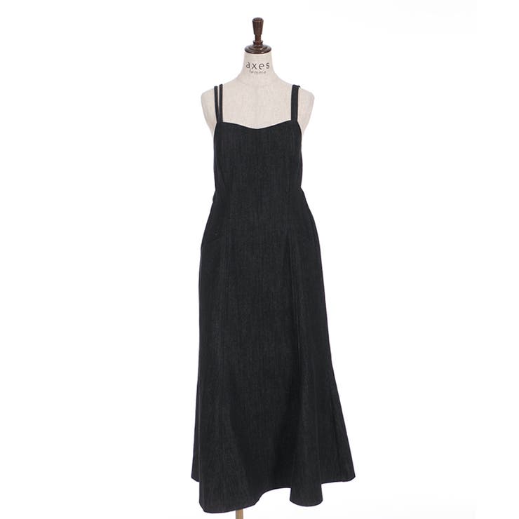 バックリボンキャミワンピース[品番：IGAW0002154]｜axes femme