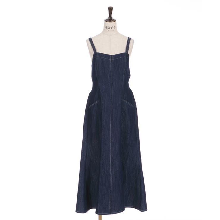 バックリボンキャミワンピース[品番：IGAW0002154]｜axes femme