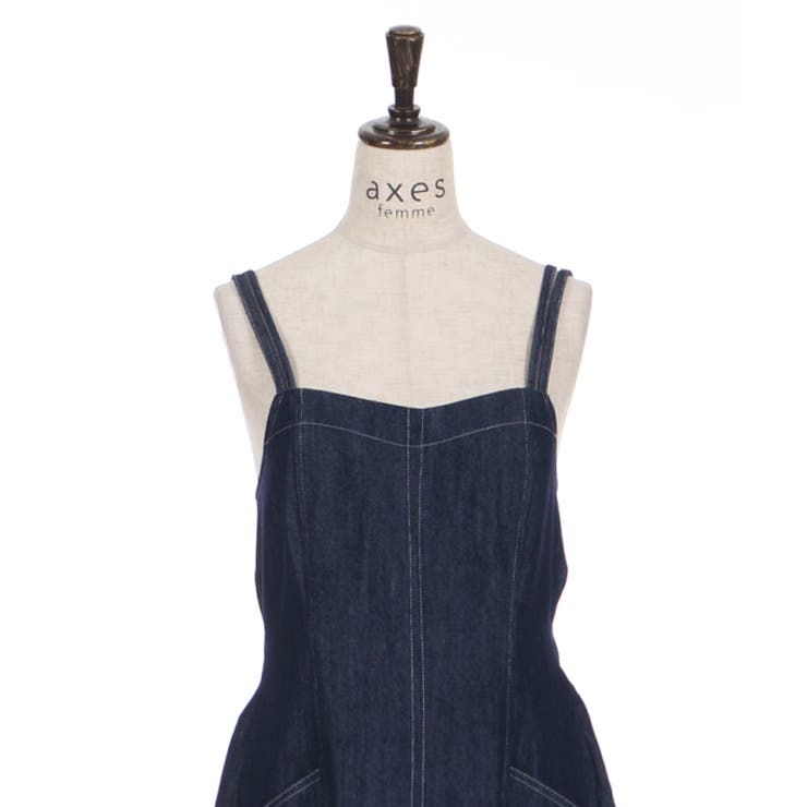 バックリボンキャミワンピース[品番：IGAW0002154]｜axes femme