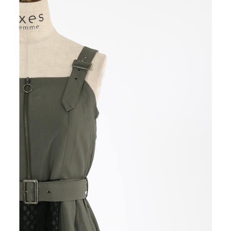バイカラーレースジャンスカ[品番：IGAW0003965]｜axes femme