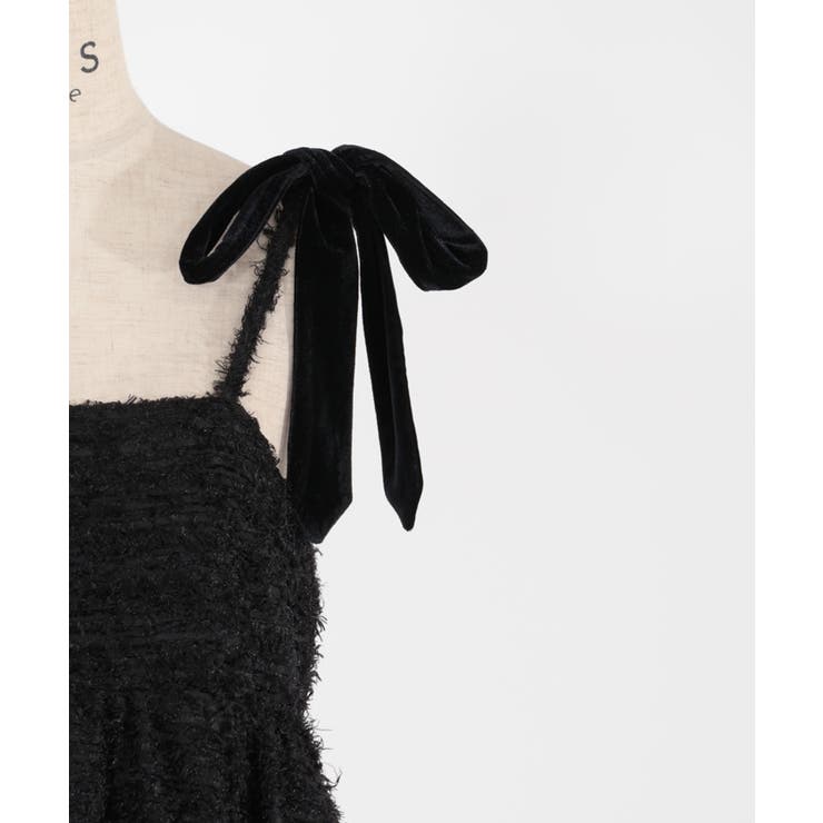 リボン付ジャカードワンピース[品番：IGAW0004285]｜axes femme