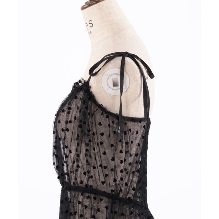 ハートチュールティアードワンピース[品番：IGAW0004612]｜axes femme