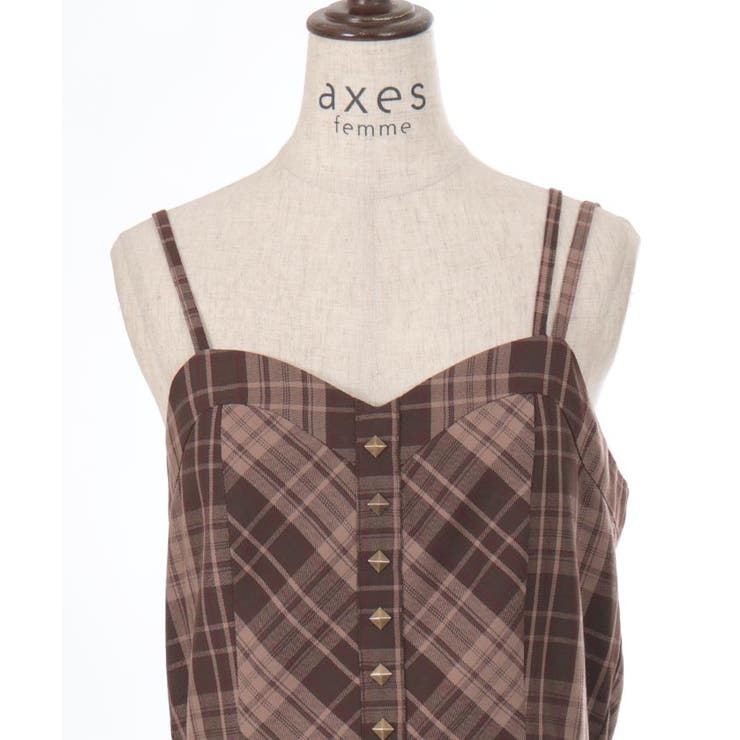 axes femme タータンチェックジャンスカ赤Mサイズ、ヘッドドレス赤フリー タータンチェックジャンスカ 赤 [axes famme] - メルカリ