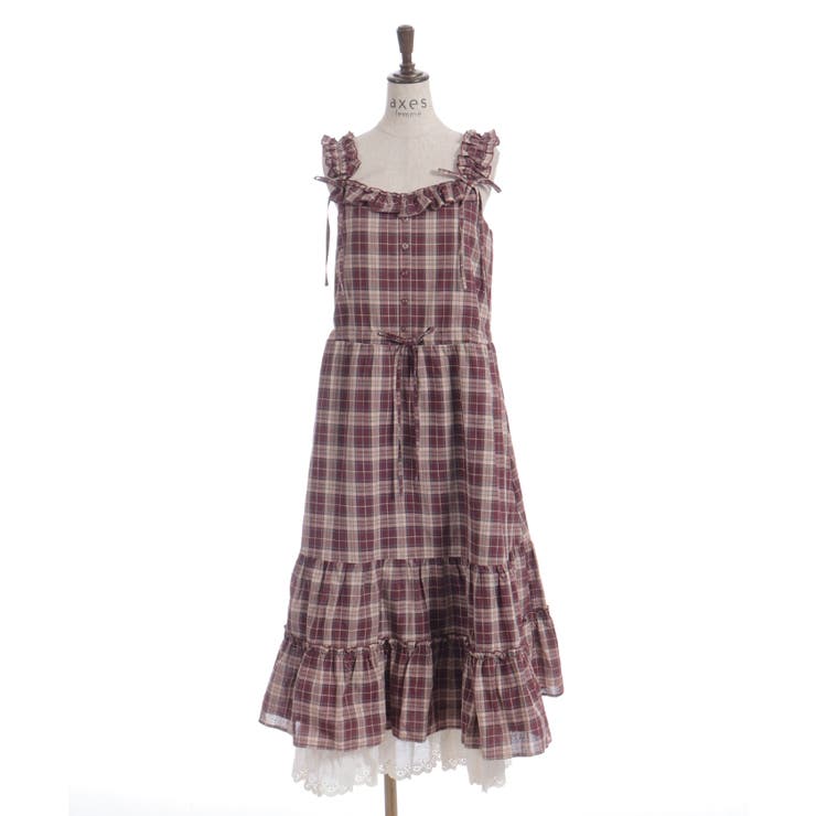 コットンレース使チェックＯＰ | axes femme | 詳細画像18 