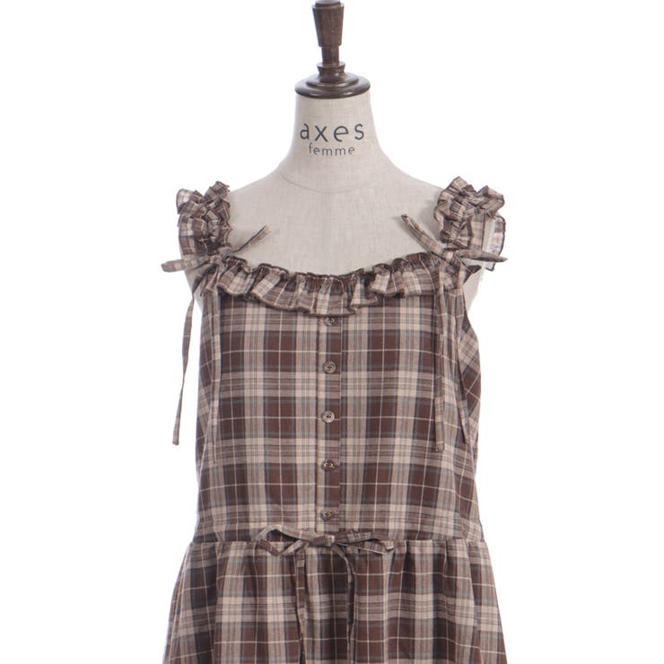 コットンレース使チェックＯＰ | axes femme | 詳細画像30 