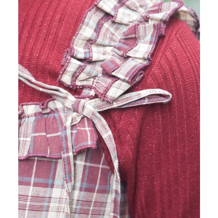 コットンレース使チェックＯＰ | axes femme | 詳細画像6 