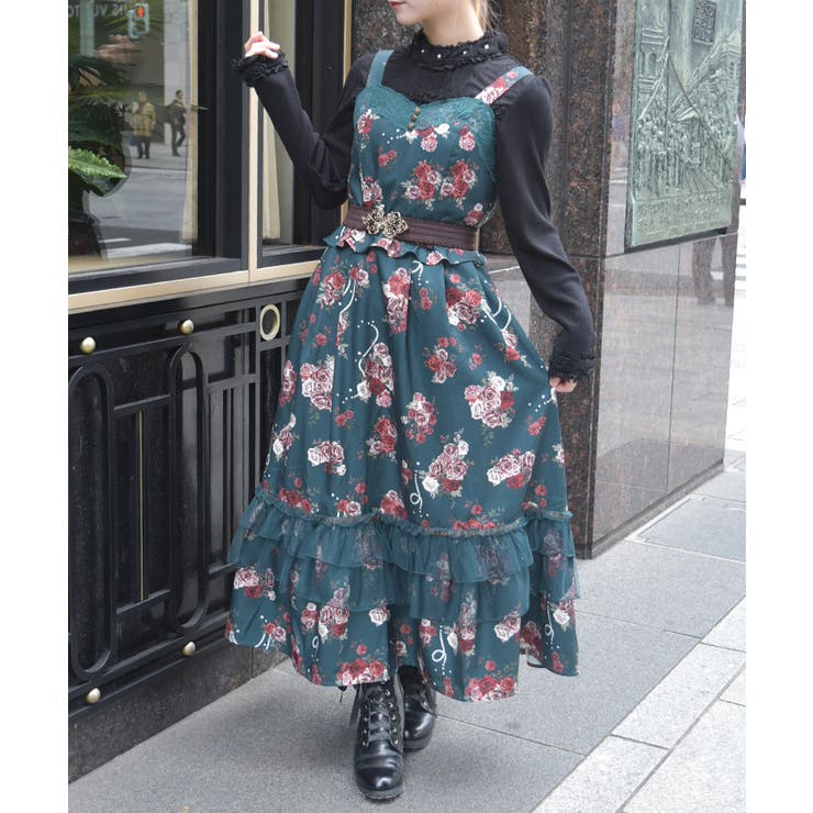 Ｄグリーン | ローズ・オン・フルールジャンスカ | axes femme