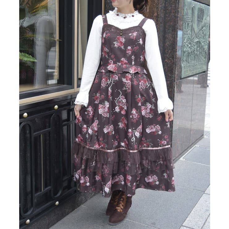 Ｄブラウン | ローズ・オン・フルールジャンスカ | axes femme